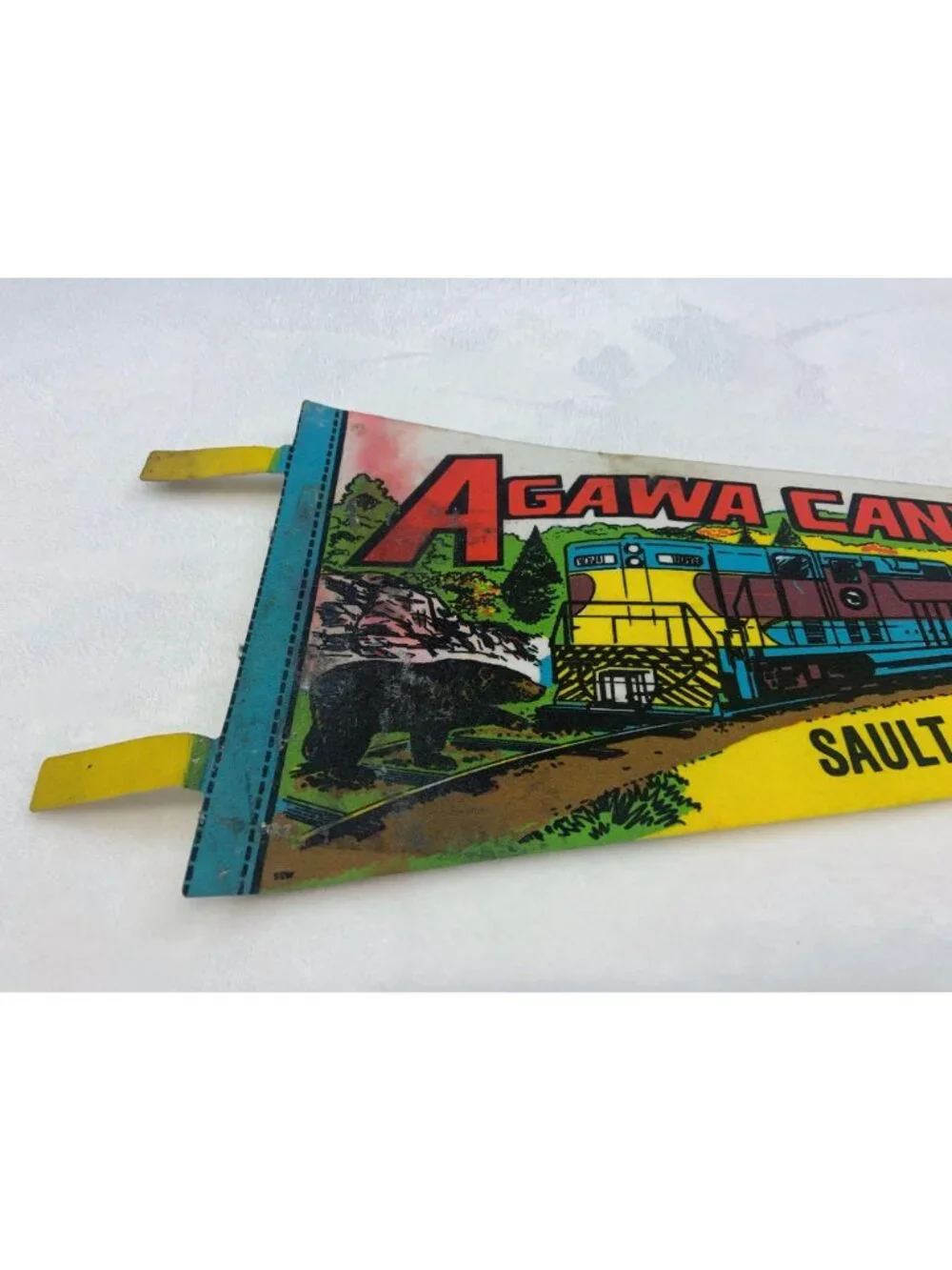 Vintage Agawa Canyon wilderness tour Sault Ste. Marie Canada pennant